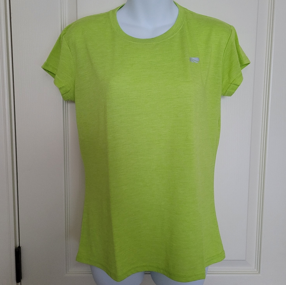 💰 (3 For $15) Marika Tek Lime Green Performance Athletic Top, Sz M, GUC